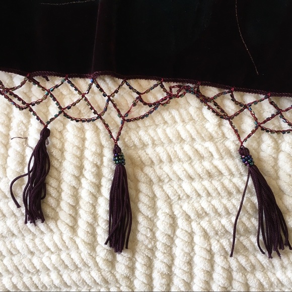 Kite and Butterfly Velvet peacock tassel kimono - Picture 6 of 8